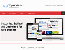 Tablet Screenshot of mysticmedia.com